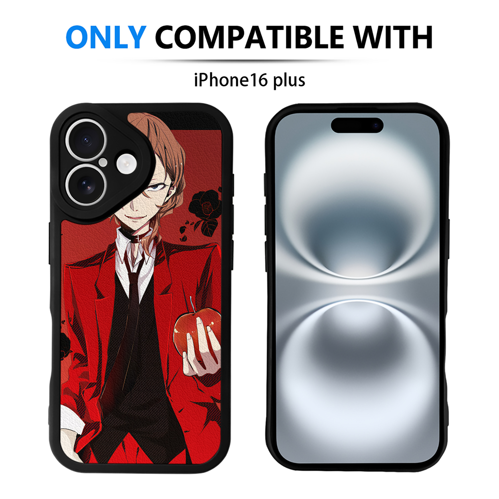 （画像用） 文豪ストレイドッグス Bungo Stray Dogs 【iPhone 16シリーズ対応】シリコンスマホケース（レザー調） 材質：シリコン